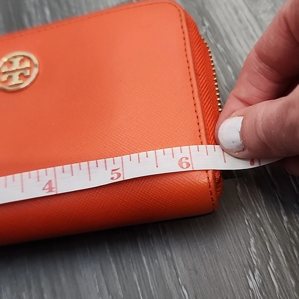 Tory Burch Orange Wristlet Wallet